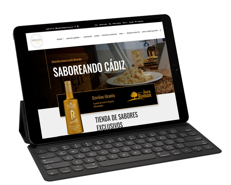 Tablet-Tienda-Online-Queso-Vino-Jamon-Saboreando-Cadiz-Nytelweb