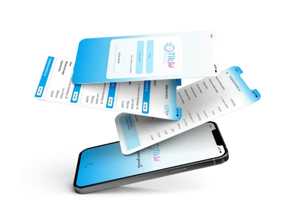 ejemplo de crear una app para TikTak Delivey