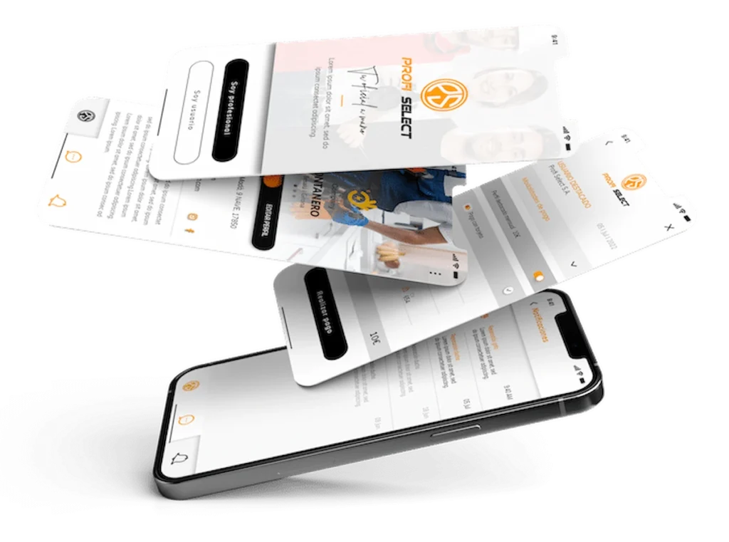 ejemplo de crear una app para profi select